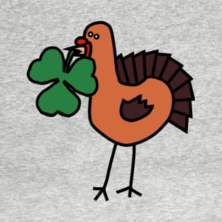 Saint Patricks Day Turkey with Shamrock T-Shirt
